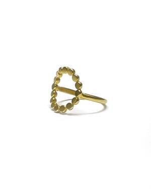 18k Yellow Circle Ring
