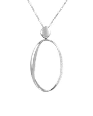 Organic White gold Pendant