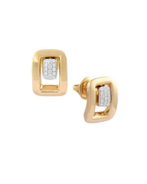 Rectangular Gold Earrings