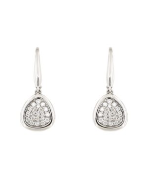 White Drop Pave earrings
