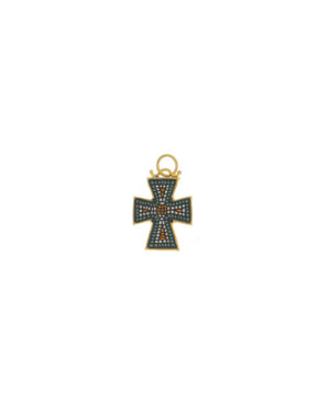 Micromosaic Cross Pendant